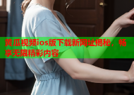 黄瓜视频ios版下载新网址揭秘，畅享无限精彩内容